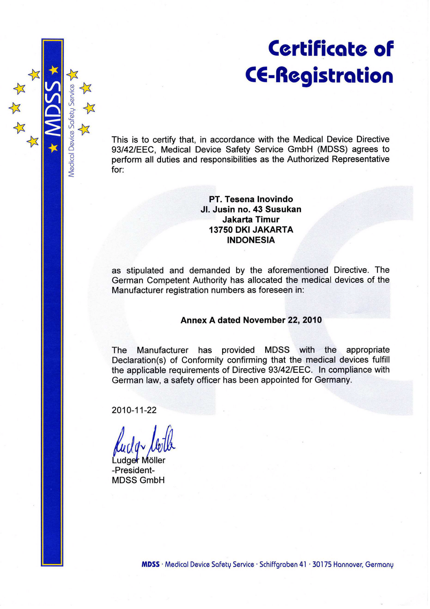 CE Certificate