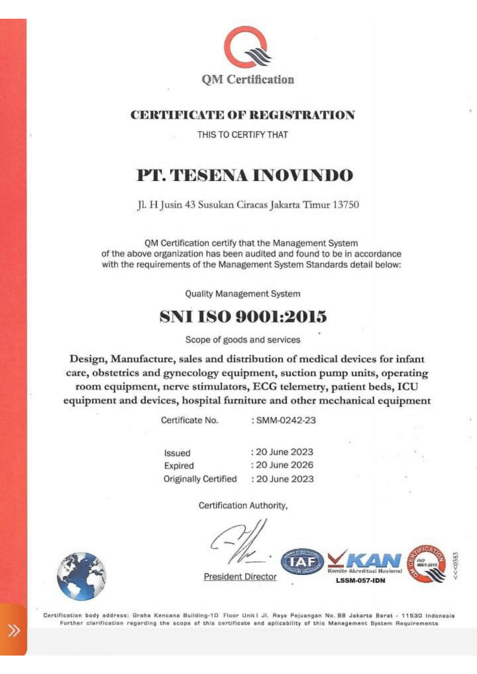 CE Certificate